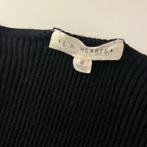 Black Cropped Going Out Top